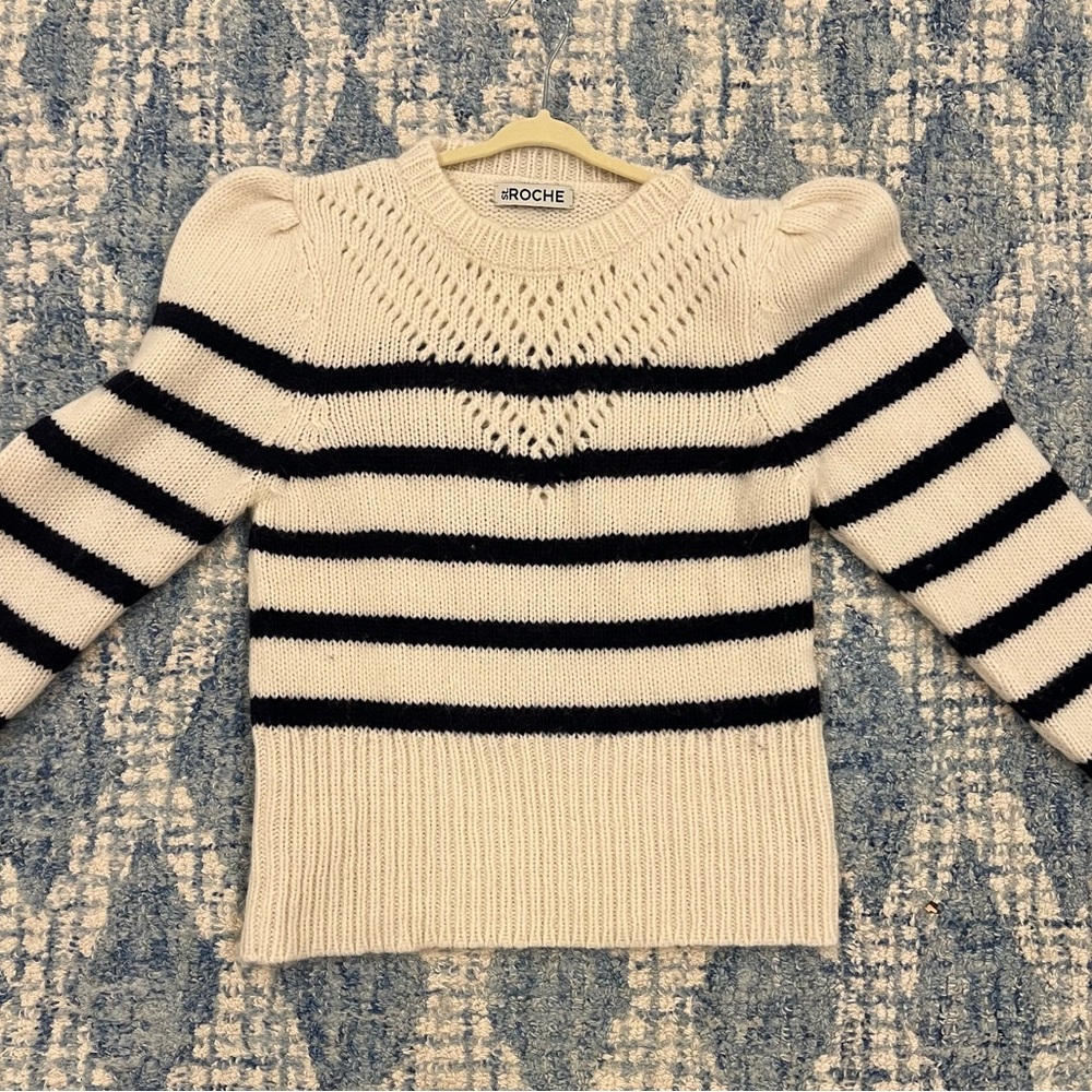 St.Roche Sissy striped sweater. blue and white. Worn once!